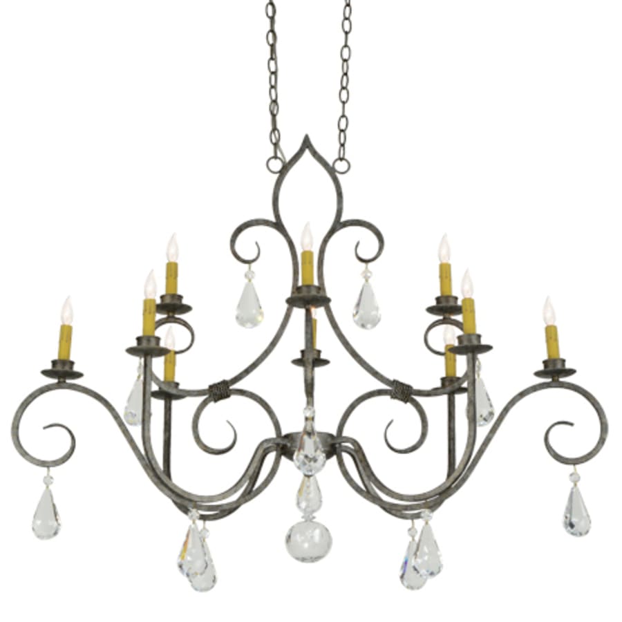 Meyda Tiffany Celine 10 Light 28" Wide Crystal Candle Style Chandelier