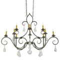 Meyda Tiffany Celine 10 Light 28" Wide Crystal Candle Style Chandelier