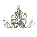 Meyda Tiffany Clayton 12 Light 60" Wide Taper Candle Style Chandelier