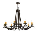 Meyda Tiffany Octavia 8 Light 38" Wide Taper Candle Style Chandelier