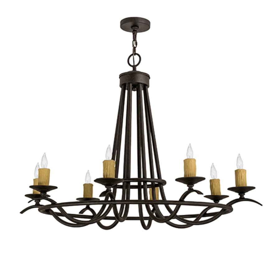Meyda Tiffany Octavia 8 Light 38" Wide Taper Candle Style Chandelier
