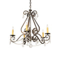 Meyda Tiffany Adrianna 5 Light 26" Wide Crystal Candle Style Chandelier