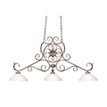 Meyda Tiffany Christabel 3 Light 54" Wide Linear Pendant