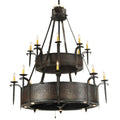 Meyda Tiffany Costello 8 Light 51" Wide Taper Candle Style Chandelier