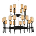 Meyda Tiffany Fantasy 24 Light 60" Wide Pillar Candle Style Chandelier