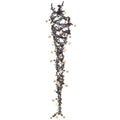 Meyda Tiffany Vinca Vine 30 Light 40" Wide Wrought Iron Waterfall Chandelier