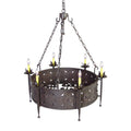 Meyda Tiffany Claudio 6 Light 38" Wide Taper Candle Style Chandelier