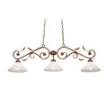 Meyda Tiffany Bordeaux 3 Light 48" Wide Linear Pendant