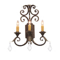 Meyda Tiffany Serratina 3 Light 26" Tall Wall Sconce
