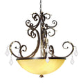 Meyda Tiffany Serratina 5 Light 43" Wide Crystal Pendant Finish