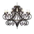 Meyda Tiffany Symen 16 Light 60" Wide Taper Candle Style Chandelier