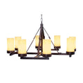 Meyda Tiffany Parker 8 Light 36" Wide Pillar Candle Style Chandelier