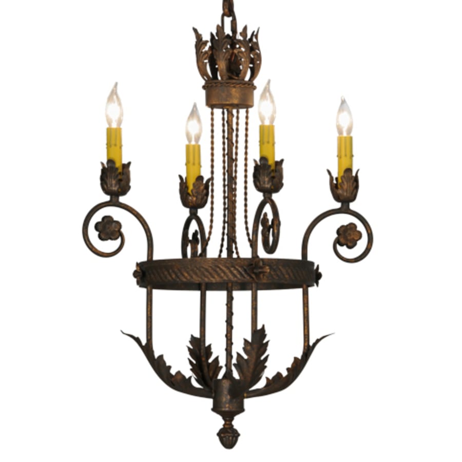 Meyda Tiffany Antonia 4 Light 18" Wide Taper Candle Style Chandelier