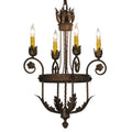 Meyda Tiffany Antonia 4 Light 18" Wide Taper Candle Style Chandelier