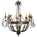 Meyda Tiffany Antonia 8 Light 39" Wide Crystal Candle Style Chandelier