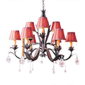 Meyda Tiffany Slenderleaf 9 Light 28" Wide Crystal Chandelier