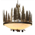 Meyda Tiffany Towering Pines 8 Light 48" Wide Pendant