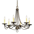 Meyda Tiffany Edwin 6 Light 28" Wide Taper Candle Style Chandelier