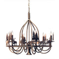 Meyda Tiffany Ciervo 6 Light 32" Wide Taper Candle Style Chandelier