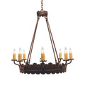 Meyda Tiffany Sergio 8 Light 36" Wide Taper Candle Style Chandelier