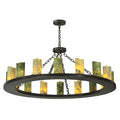 Meyda Tiffany 48" W Loxley Jadestone 16 Light Chandelier