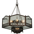 Meyda Tiffany Church 6 Light 30" Wide Abstract Pendant