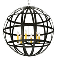 Meyda Tiffany Atlas 6 Light 42" Wide Taper Candle Pendant