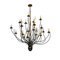 Meyda Tiffany 54" W Sycamore 22 Light Chandelier