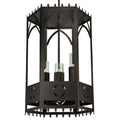 Meyda Tiffany Woolf 3 Light 24" Wide Pillar Candle Pendant