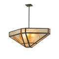Meyda Tiffany 36.5" L Geometric Cognac Swirl Oblong Inverted Pendant