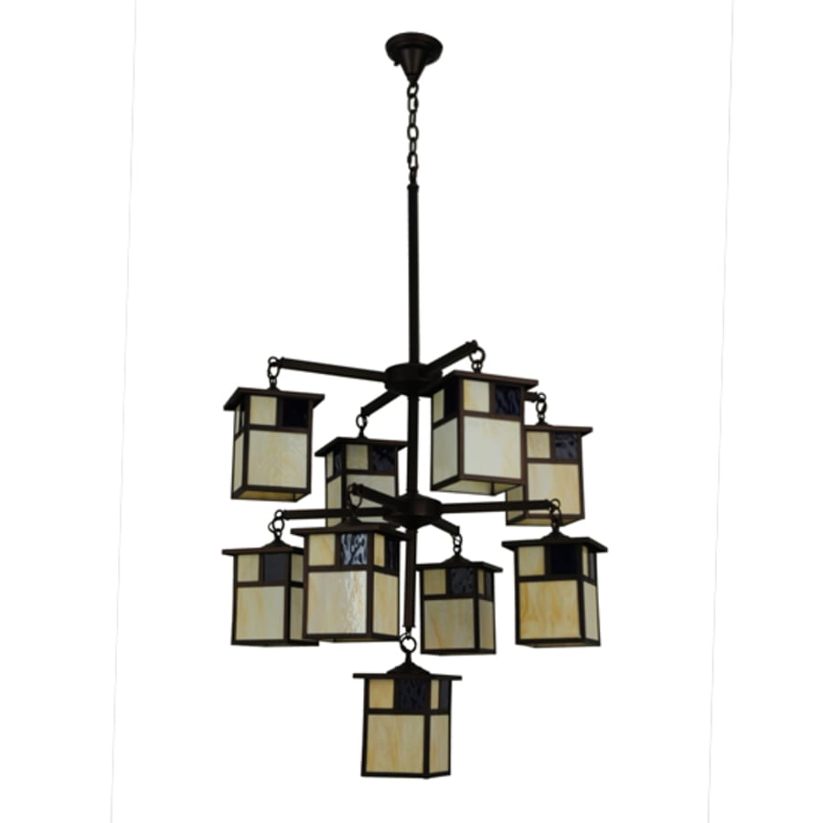 Meyda Tiffany Hyde Park T Mission 9 Light 32" Wide Chandelier