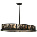 Meyda Tiffany Mountain Pine 8 Light 48" Wide Linear Pendant