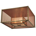 Meyda Tiffany 24.5" Square Quadrato Umador Flush Mount Ceiling Fixture