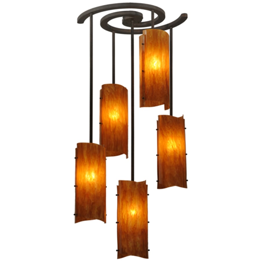 Meyda Tiffany Vortex 5 Light 34" Wide Chandelier