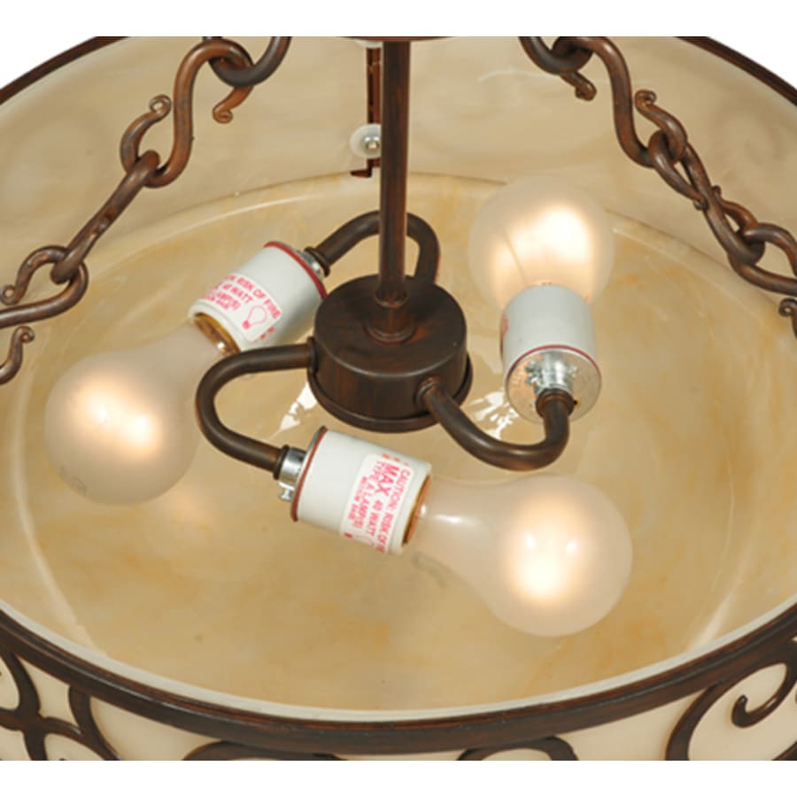 Meyda Tiffany Lilliana 3 Light 16" Wide Pendant