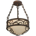 Meyda Tiffany Lilliana 3 Light 12" Wide Pendant