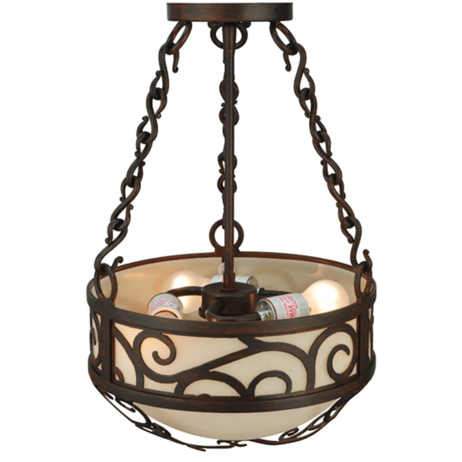 Meyda Tiffany Lilliana 3 Light 12" Wide Pendant