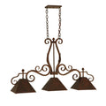 Meyda Tiffany Pedra 3 Light 48" Wide Linear Pendant