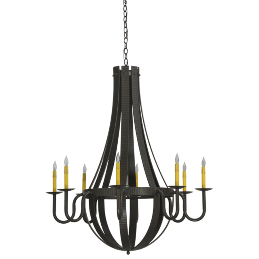 Meyda Tiffany Barrel Stave Metallo 8 Light 42" Wide Taper Candle Style Chandelier