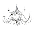 Meyda Tiffany Polonaise 15 Light 96" Wide Taper Candle Style Chandelier