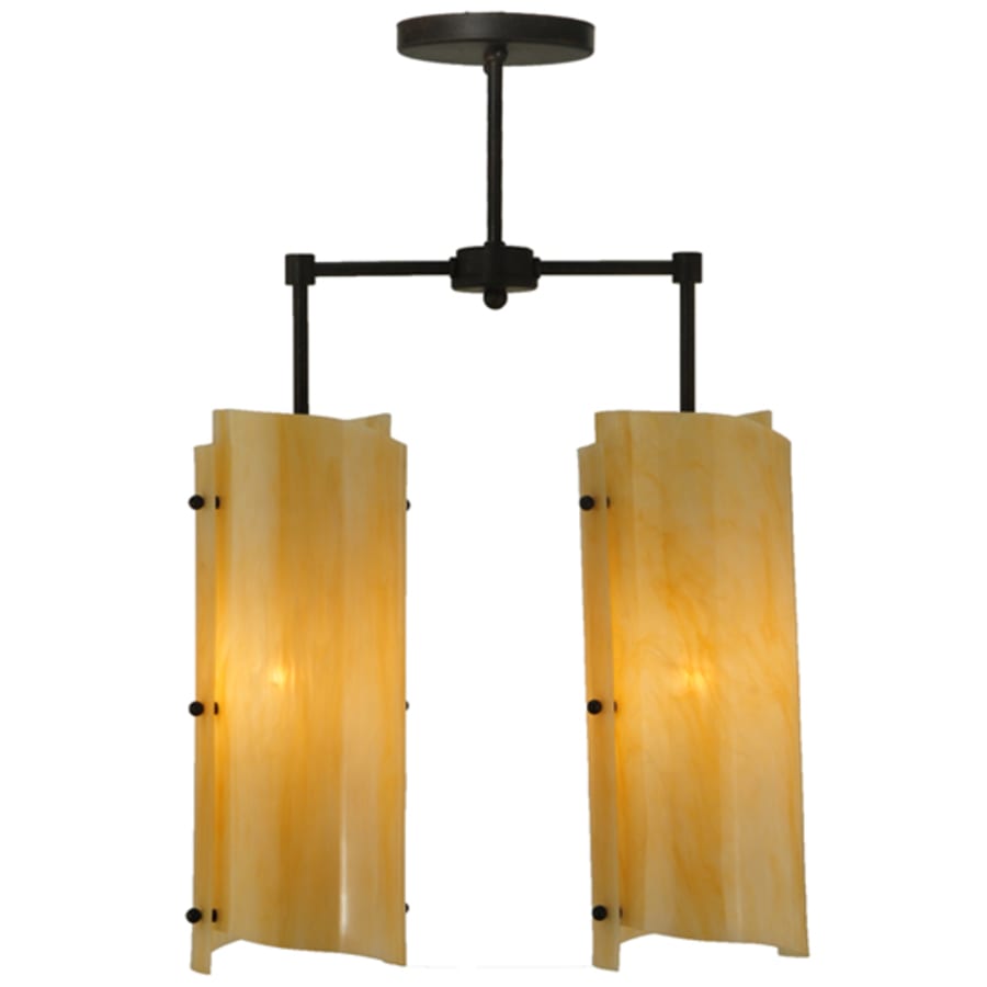 Meyda Tiffany Vortex 2 Light 16" Wide Linear Pendant
