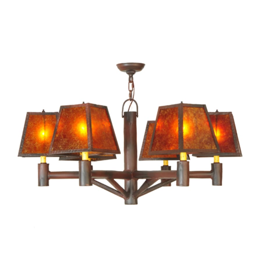 Meyda Tiffany Rocky Mountain 6 Light 40" Wide Chandelier