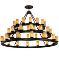 Meyda Tiffany Loxley Horizon 42 Light 70" Wide Pillar Candle Style Chandelier