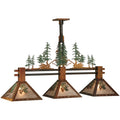 Meyda Tiffany 44.25" L Winter Pine 3 Light Island Chandelier