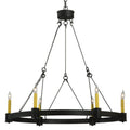 Meyda Tiffany Kenosha 6 Light 36" Wide Taper Candle Style Chandelier