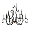 Meyda Tiffany Clifton 10 Light 29" Wide Taper Candle Style Chandelier