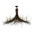 Meyda Tiffany Twigs 6 Light 48" Wide Taper Candle Style Chandelier