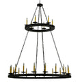Meyda Tiffany Loxley 24 Light 61" Wide Taper Candle Style Chandelier