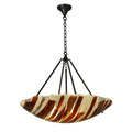 Meyda Tiffany 30.5" W Marina Fused Glass Inverted Pendant
