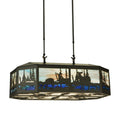 Meyda Tiffany Long Deer 6 Light 32" Wide Linear Pendant